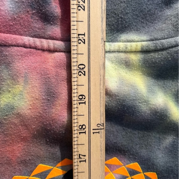 Women's Lurking Class Hoodie Multicolor Spell-Out S Streetwear CROPPED Tie Dyed - Picture 16 of 16